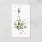 Carte De Placement Éucalyptus botanique feuillu Branche de verdure mo (Dos)