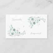 Carte De Placement Eucalyptus Combien de baisers Fête des mariées car (Dos)