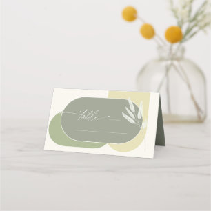 Carte De Placement Eucalyptus Couleurs Mariage Table Green2 ID901