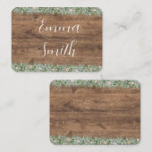 Carte De Placement Eucalyptus Dusty Rose Place Cards | Greenery (Devant / Derrière)