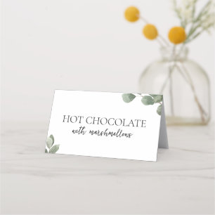 Carte De Placement Eucalyptus Fête des mariées buffet de verdure