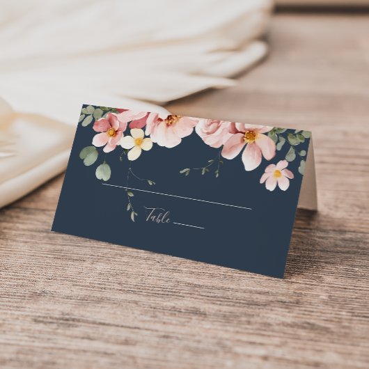 Carte De Placement Eucalyptus Garden Rose Mariage Floral