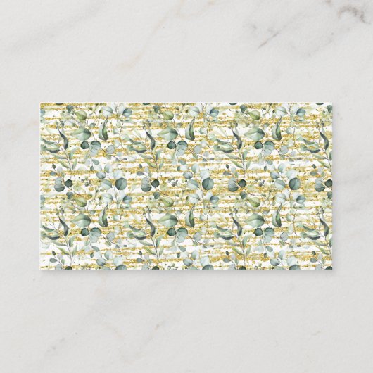 Carte De Placement Eucalyptus Gold Combien de baisers pour Mme Game C (Dos)