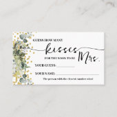 Carte De Placement Eucalyptus Gold Combien de baisers pour Mme Game C (Devant)