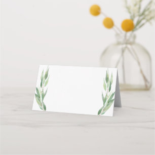 Carte De Placement Eucalyptus minimum Aquarelle Feuille Mariage invit