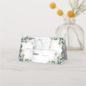 Carte De Placement Eucalyptus noms de marbre vert mariage (Devant)