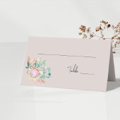 Carte De Placement Eucalyptus Protea Pampas Wedding Table Number