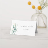 Carte De Placement Eucalyptus Rustic Greenery Mariage (Dos)
