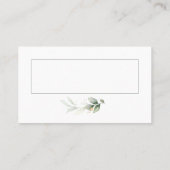 Carte De Placement Eucalyptus sauge vert or mariage enregistrer la da (Dos)