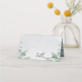Carte De Placement Eucalyptus Simple Plaque propre Table Script (Devant)