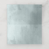 Carte De Placement Eucalyptus Verdure Branches Mariage Aquarelle (Intérieur déplié)