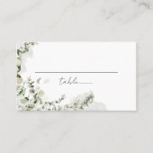 Carte De Placement Eucalyptus Verdure Mariage élégant (Devant)