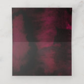 Carte De Placement Eucalyptus verdure | Mariage floral rouge Bourgogn (Intérieur déplié)