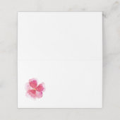 Carte De Placement Événement de mariage d'alto à aquarelle rouge (Extérieur déplié)