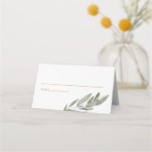 Carte De Placement Evergreens romantique Mariage plié (Devant)