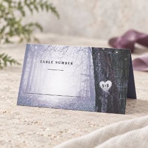 Carte De Placement Evermore Forêt Enchantée Numéro de Table Viole