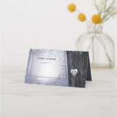 Carte De Placement Evermore | Forêt Enchantée | Numéro de Table Viole (Devant)
