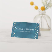 Carte De Placement Fairy Bokeh String Lumières Garland Mariage (Dos)