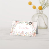 Carte De Placement Fairy Floral Garden Anniversaire Nourriture Tente  (Dos)
