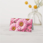 Carte De Placement Faisceaux rose rose printanière rose pâle margueri (Dos)