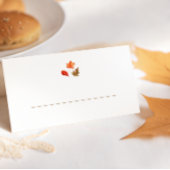 Carte De Placement Fall Leaves Thanksgiving