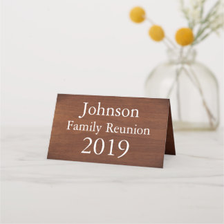 Carte De Placement Family Reunion, Namags Warm Wood Look