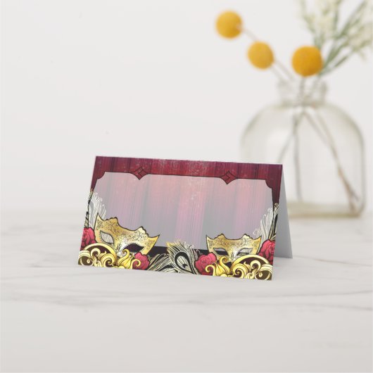 Carte De Placement Fancy Gold Masquerade (Dos)