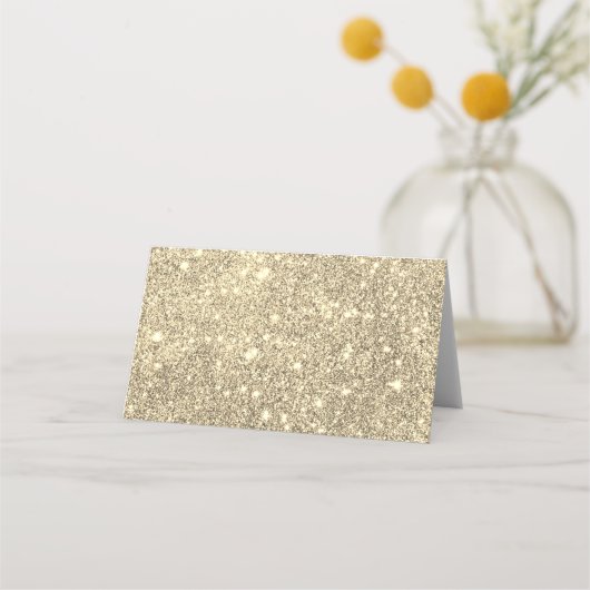 Carte De Placement Faux Gold Parties scintillant (Dos)