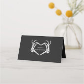 Carte De Placement Faveurs de main de squelette de crâne gothique (Dos)