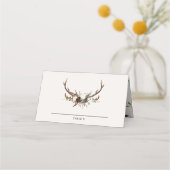Carte De Placement Ferme rustique botanique cerf chic table mariage (Devant)