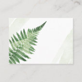 Carte De Placement Ferme verte minimaliste (Dos)