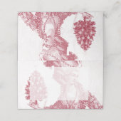 Carte De Placement Festival Joyeux Noel Rouge (Extérieur déplié)