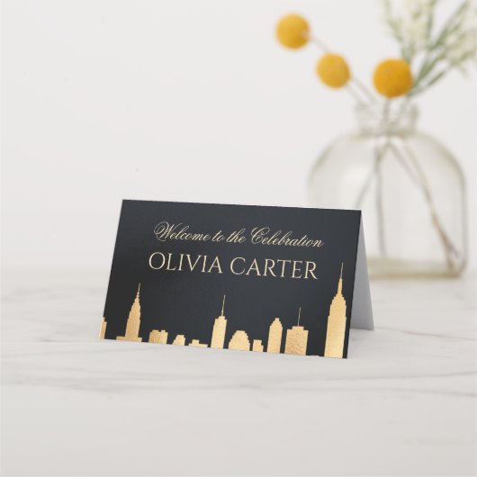 Carte De Placement Fête à New York City (Devant)
