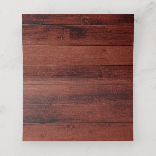 Carte De Placement fête d'anniversaire tournesol rustique parties sci (Intérieur déplié)