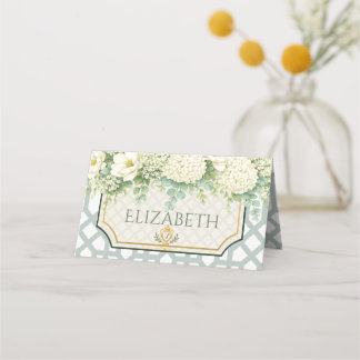 Carte De Placement Fête de jardin élégante et intemporelle