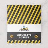 Carte De Placement Fête de la construction moderne nourriture Tente É (Extérieur déplié)