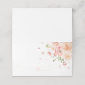 Carte De Placement Fête de mariage Floral Love In Bloom Lumineux  (Extérieur déplié)