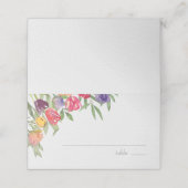 Carte De Placement Fête de mariage Fun and Bright Tulipes et Verdure (Extérieur déplié)
