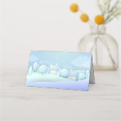 Carte De Placement Fête de Noël Père Noël, Rudolph Snowman Elf (Dos)