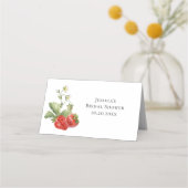 Carte De Placement Fête des mariées à l'aquarelle tendance Meadow Str (Dos)