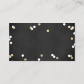 Carte De Placement Fête des mariées Confetti Gold Foil (Dos)