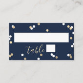 Carte De Placement Fête des mariées Confetti Gold Foil (Devant)