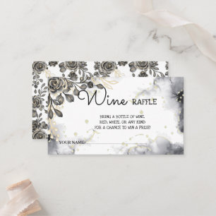Carte De Placement Fête des mariées de billet de vin Rose noir