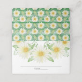 Carte De Placement Fête des mariées de marguerite fraîche (Extérieur déplié)