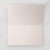 CARTE DE PLACEMENT FÊTE DES MARIÉES FLORALE DE ROSE ROSE DOUCE DOUCE  (Intérieur déplié)