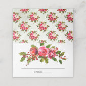 Carte De Placement Fête des mariées florale Holly (Extérieur déplié)