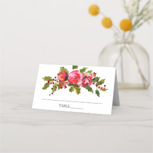 Carte De Placement Fête des mariées florale Holly