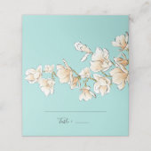 Carte De Placement Fête des mariées Magnolia aquarelle (Extérieur déplié)