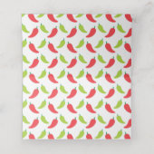 Carte De Placement Fête des poivrons chauds Anniversaire (Intérieur déplié)