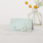 Carte De Placement Fête du thé fleur sauvage Anniversaire (Dos)